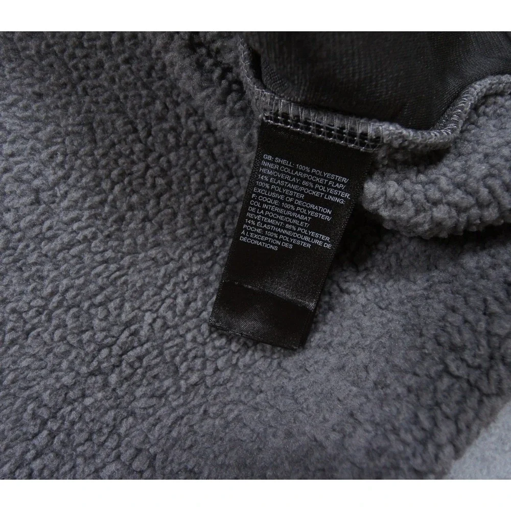 The North Face Jacket Mens XL Gray Fleece Full Snap Outdoor Hiking Casual Adult